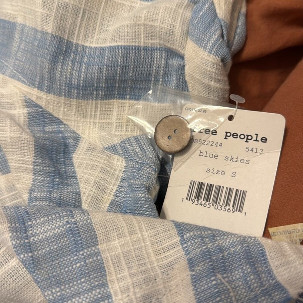 NWT free people away at sea blue skies size S - Picture 5 of 6